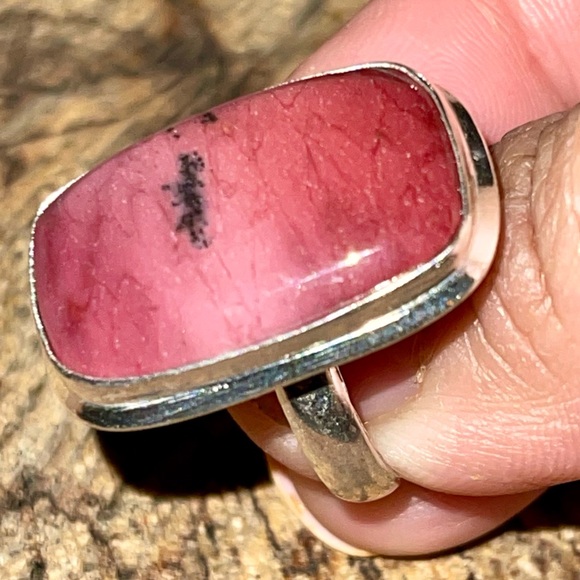 Burgundy Mookaite Ring Size 9 - Picture 5 of 11